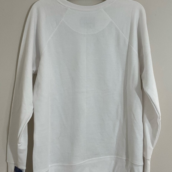 Champion Power Blend Fleece Sweatshirt Women’s White Size Large - Picture 4 of 11